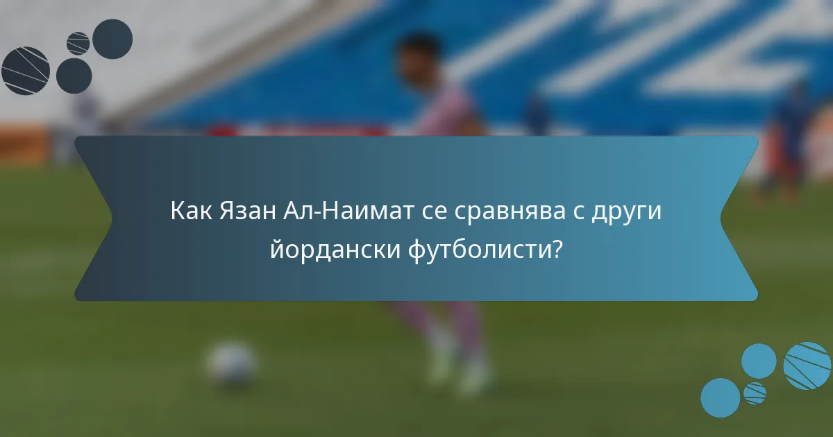 Как Язан Ал-Наимат се сравнява с други йордански футболисти?