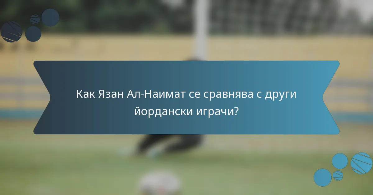 Как Язан Ал-Наимат се сравнява с други йордански играчи?